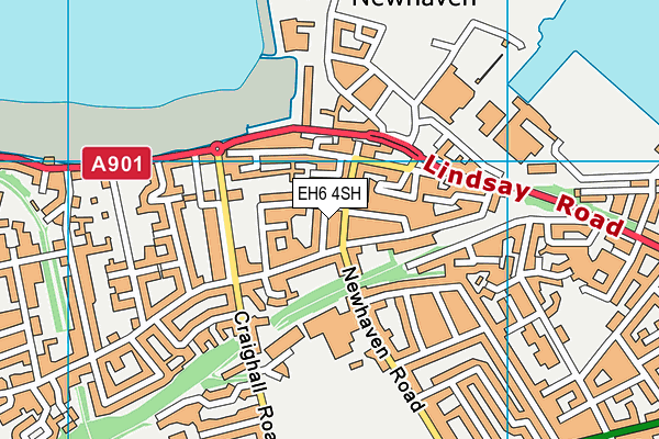 EH6 4SH map - OS VectorMap District (Ordnance Survey)