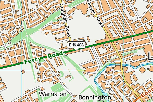 EH6 4SS map - OS VectorMap District (Ordnance Survey)