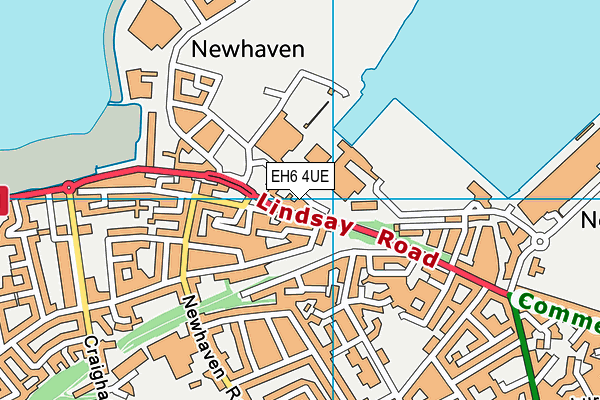 EH6 4UE map - OS VectorMap District (Ordnance Survey)