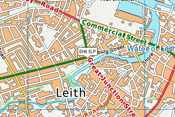 EH6 5LP map - OS VectorMap District (Ordnance Survey)