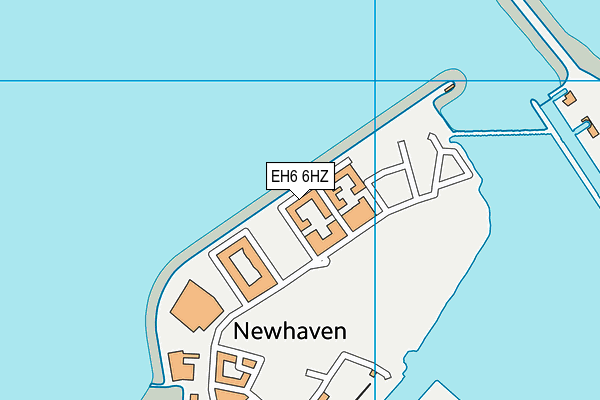 EH6 6HZ map - OS VectorMap District (Ordnance Survey)