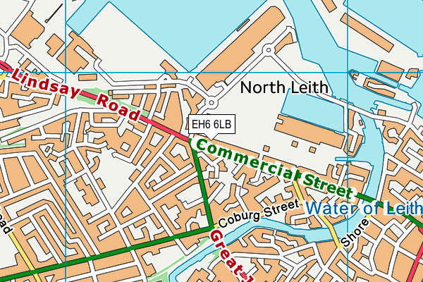EH6 6LB map - OS VectorMap District (Ordnance Survey)