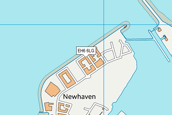 EH6 6LG map - OS VectorMap District (Ordnance Survey)