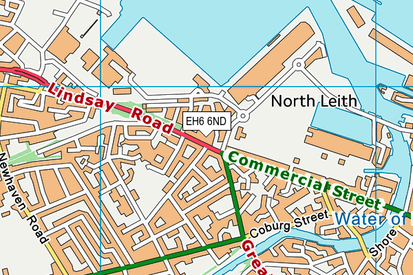 EH6 6ND map - OS VectorMap District (Ordnance Survey)