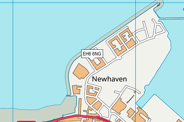 EH6 6NG map - OS VectorMap District (Ordnance Survey)