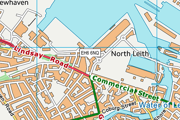 EH6 6NQ map - OS VectorMap District (Ordnance Survey)