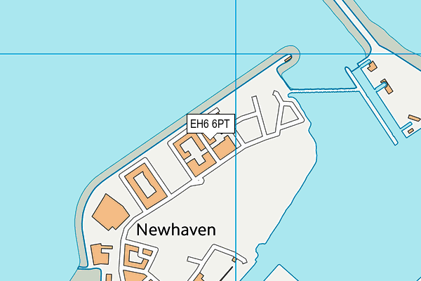 EH6 6PT map - OS VectorMap District (Ordnance Survey)