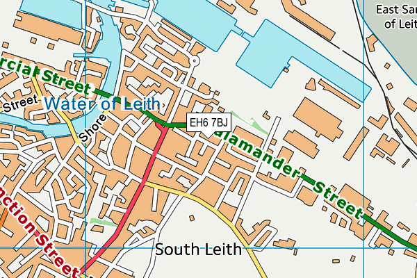 EH6 7BJ map - OS VectorMap District (Ordnance Survey)