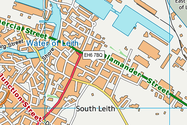 EH6 7BQ map - OS VectorMap District (Ordnance Survey)