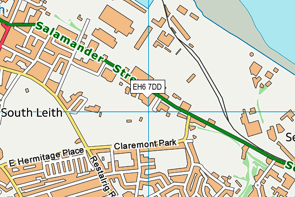 EH6 7DD map - OS VectorMap District (Ordnance Survey)