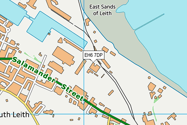 EH6 7DP map - OS VectorMap District (Ordnance Survey)
