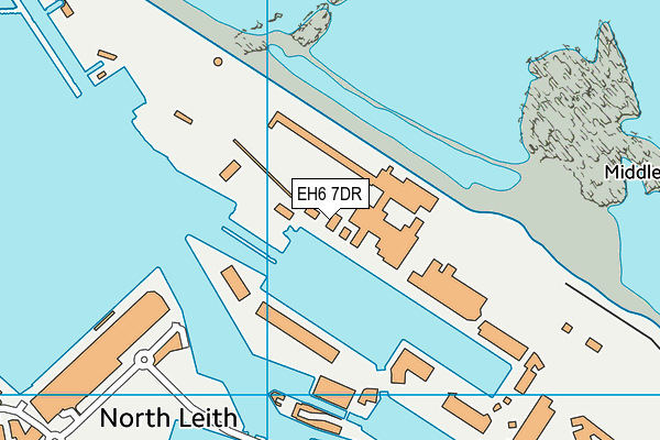 EH6 7DR map - OS VectorMap District (Ordnance Survey)