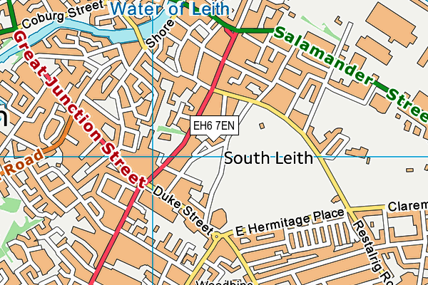 EH6 7EN map - OS VectorMap District (Ordnance Survey)