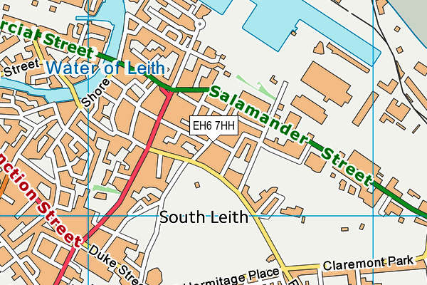 EH6 7HH map - OS VectorMap District (Ordnance Survey)