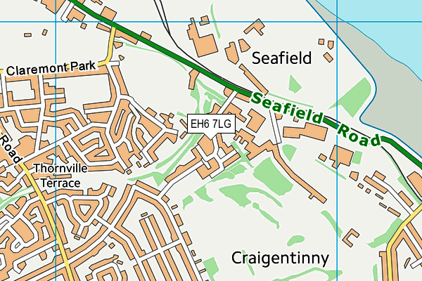 EH6 7LG map - OS VectorMap District (Ordnance Survey)