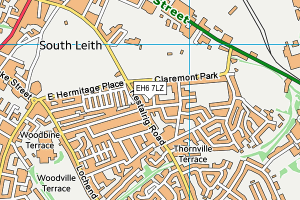 Map of THE LEITH BOWLING CLUB LIMITED at district scale