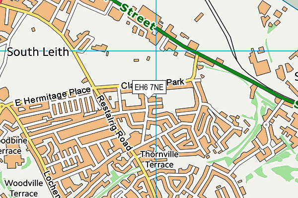 EH6 7NE map - OS VectorMap District (Ordnance Survey)