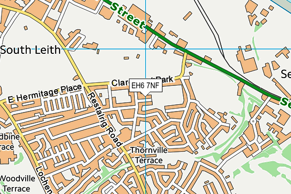 EH6 7NF map - OS VectorMap District (Ordnance Survey)