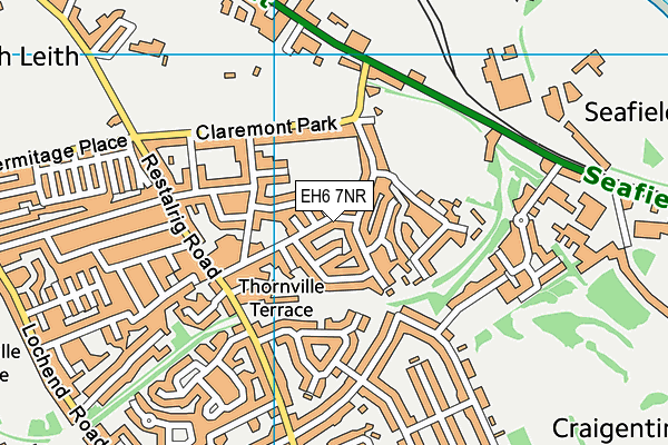 EH6 7NR map - OS VectorMap District (Ordnance Survey)