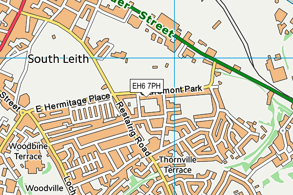 EH6 7PH map - OS VectorMap District (Ordnance Survey)