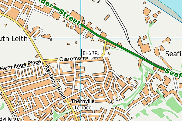 EH6 7PJ map - OS VectorMap District (Ordnance Survey)