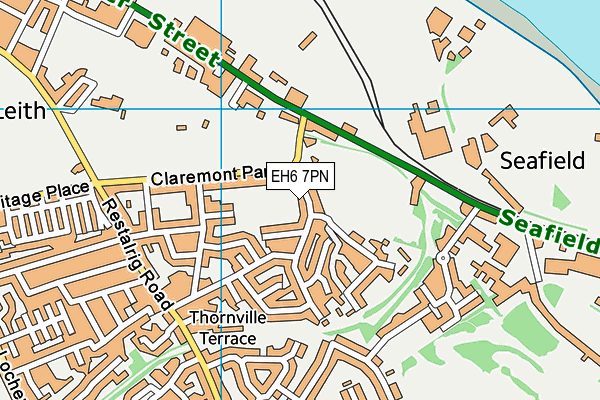 EH6 7PN map - OS VectorMap District (Ordnance Survey)