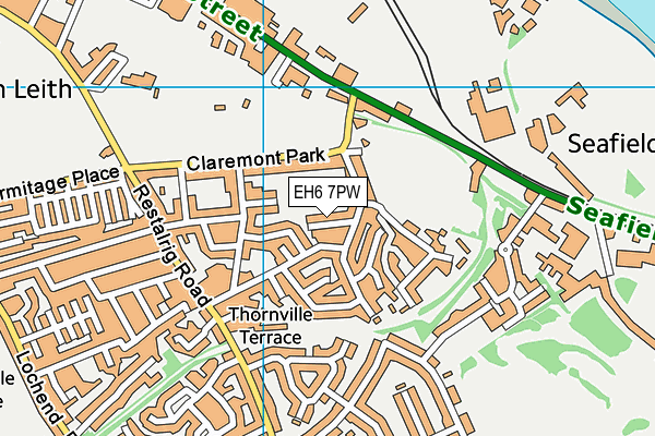EH6 7PW map - OS VectorMap District (Ordnance Survey)
