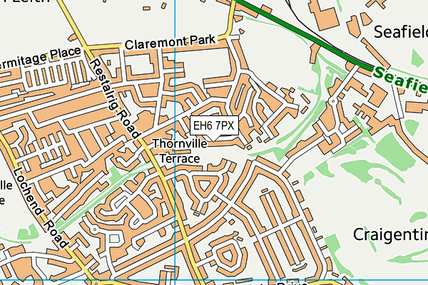 EH6 7PX map - OS VectorMap District (Ordnance Survey)