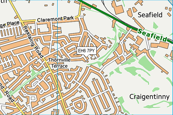 EH6 7PY map - OS VectorMap District (Ordnance Survey)
