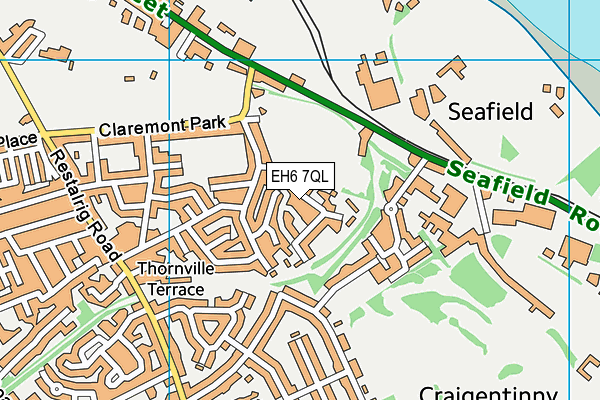 EH6 7QL map - OS VectorMap District (Ordnance Survey)