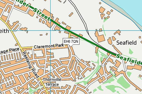 EH6 7QN map - OS VectorMap District (Ordnance Survey)