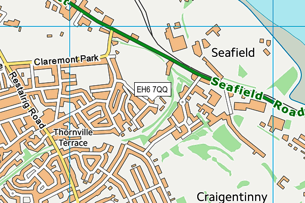 EH6 7QQ map - OS VectorMap District (Ordnance Survey)