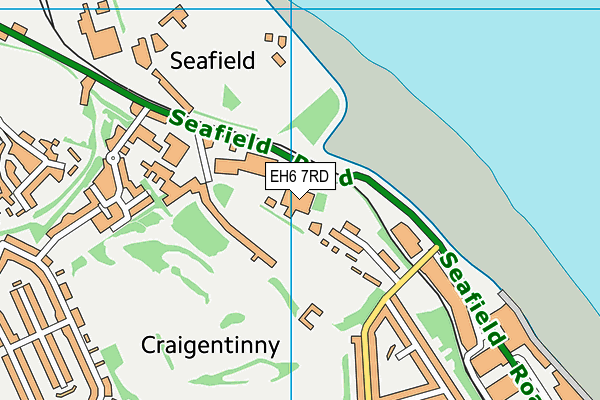 EH6 7RD map - OS VectorMap District (Ordnance Survey)
