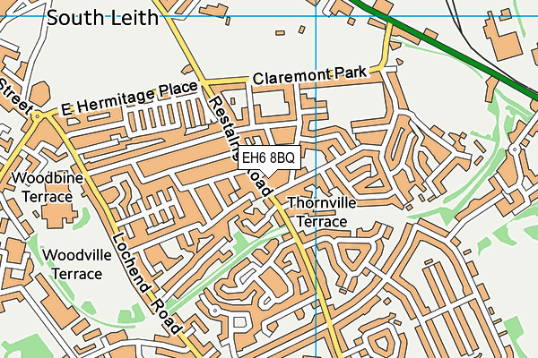 EH6 8BQ map - OS VectorMap District (Ordnance Survey)