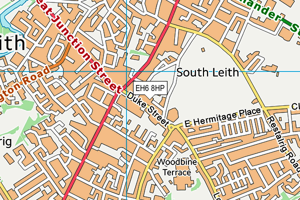 EH6 8HP map - OS VectorMap District (Ordnance Survey)