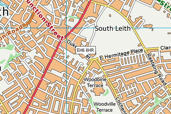 EH6 8HR map - OS VectorMap District (Ordnance Survey)