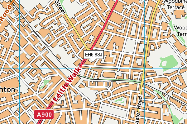 EH6 8SJ map - OS VectorMap District (Ordnance Survey)