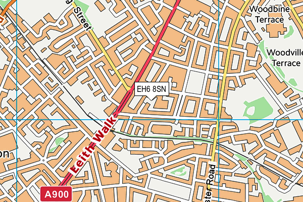 EH6 8SN map - OS VectorMap District (Ordnance Survey)