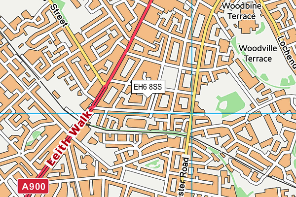 EH6 8SS map - OS VectorMap District (Ordnance Survey)