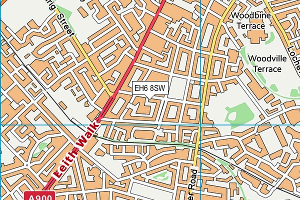 EH6 8SW map - OS VectorMap District (Ordnance Survey)