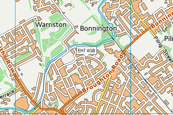 EH7 4GB map - OS VectorMap District (Ordnance Survey)