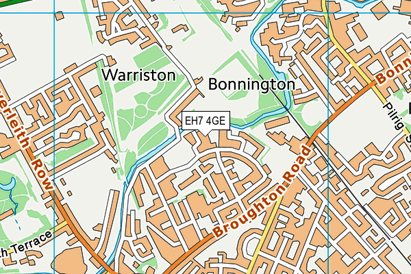EH7 4GE map - OS VectorMap District (Ordnance Survey)