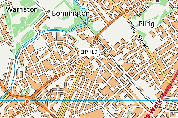 EH7 4LD map - OS VectorMap District (Ordnance Survey)