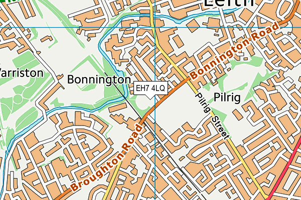 EH7 4LQ map - OS VectorMap District (Ordnance Survey)