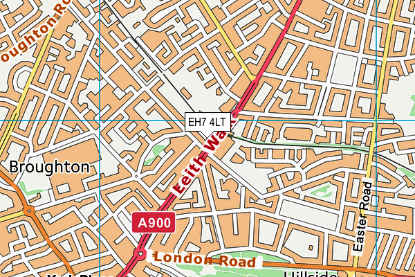 EH7 4LT map - OS VectorMap District (Ordnance Survey)