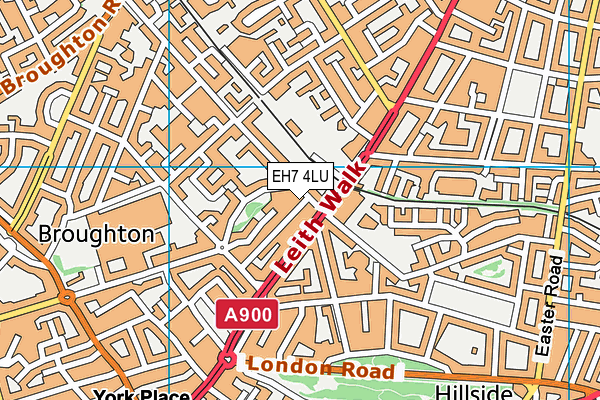 EH7 4LU map - OS VectorMap District (Ordnance Survey)