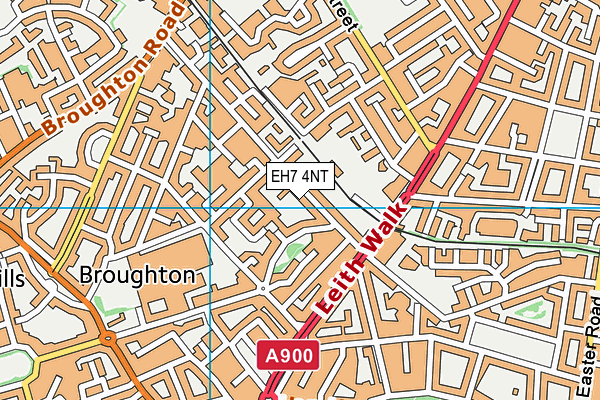 EH7 4NT map - OS VectorMap District (Ordnance Survey)