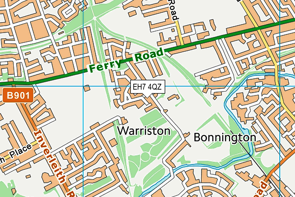 EH7 4QZ map - OS VectorMap District (Ordnance Survey)