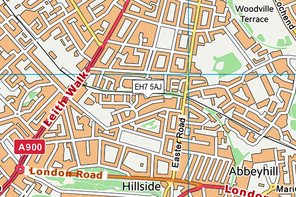 EH7 5AJ map - OS VectorMap District (Ordnance Survey)