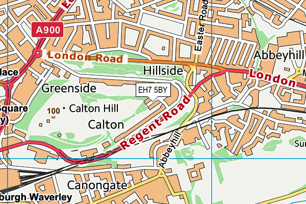 EH7 5BY map - OS VectorMap District (Ordnance Survey)
